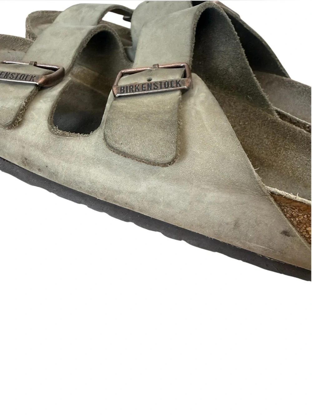 Birkenstock Arizona Two-Strap Sandals in Taupe Size EU 41 Narrow US Men’s 8